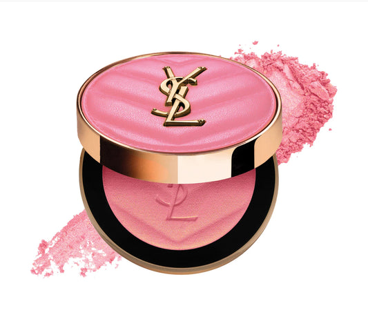 Yves Saint Laurent 
Make Me Blush 24H Buildable Powder Blush.       Color: 93 Restless Rose - peachy pink satin
Size 0.17 oz / 5 g