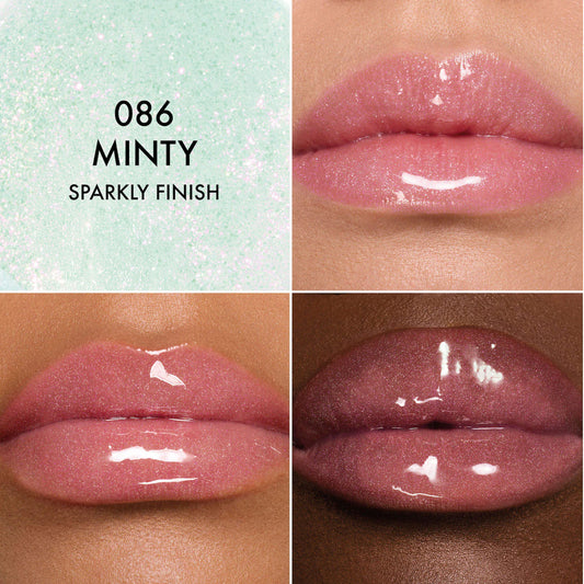 DIOR
Lip Glow Oil Hydrating High-Shine Gloss. Color: 086 Minty - Sparkly Finish
Size 0.2 oz/6 mL