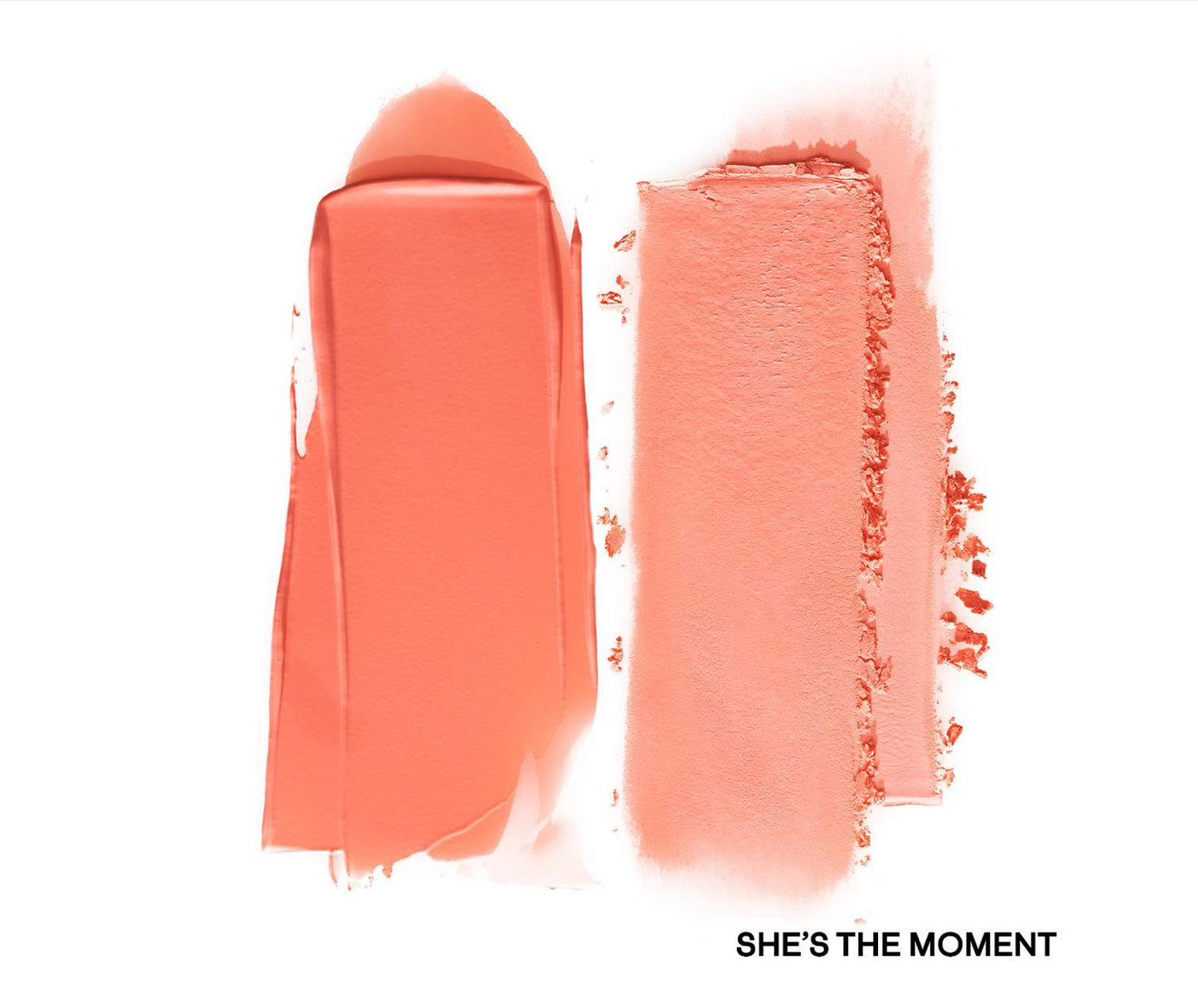 PATRICK TA 
Major Headlines Double-Take Crème & Powder Blush Duo.                                               Color: She's the Moment (soft tangerine) - golden peach
Size 0.17 oz crème and 0.17 oz powder/5 g crème and 5 g powder