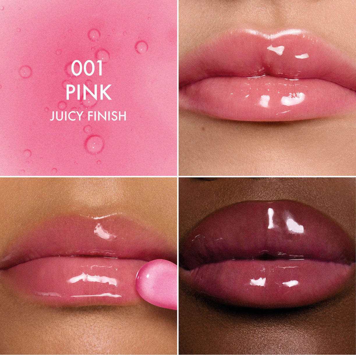 DIOR 
Lip Glow Oil Hydrating High-Shine Gloss.           Color: 001 Pink - Juicy Finish
Size 0.2 oz/6 mL