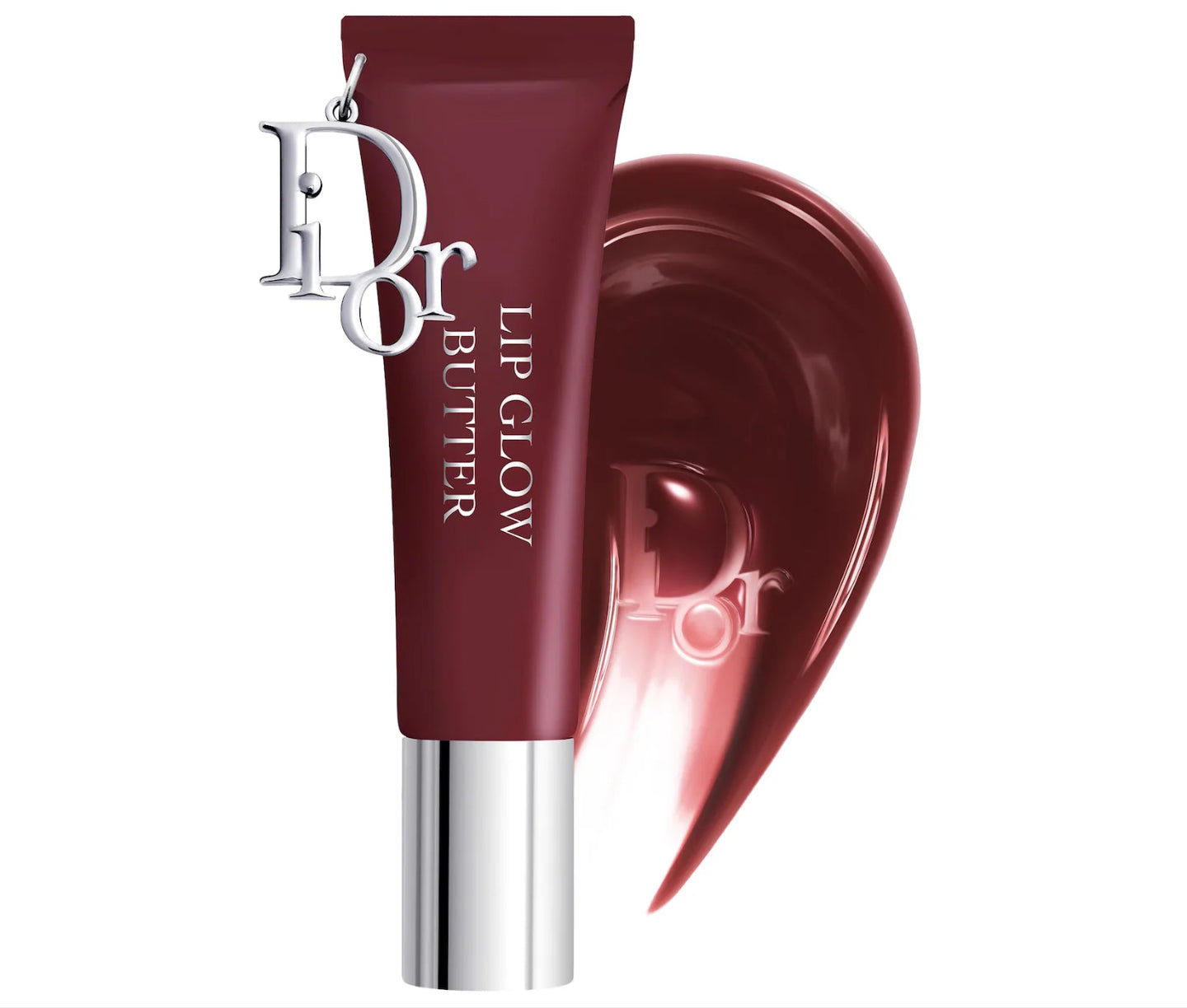 DIOR 
Lip Glow Butter Hydrating Gloss Balm.              Color: 104 Black Cherry - brownish red
Size 0.34 oz/10 mL