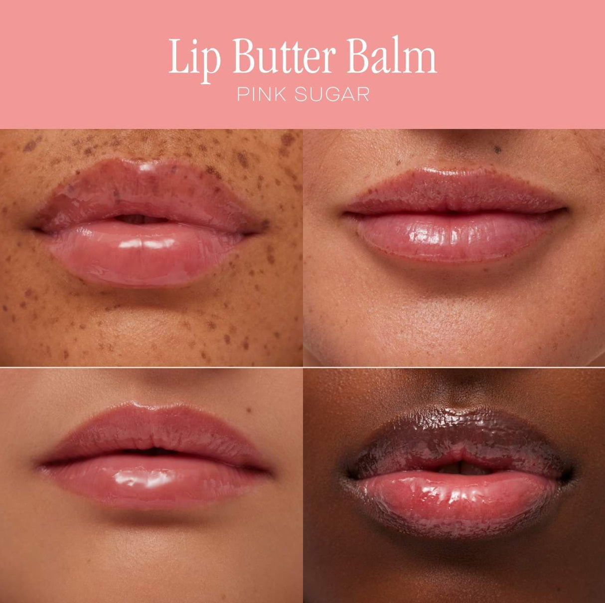 Summer Fridays 
Lip Butter Balm Treatment for Hydration + Nourishing Shine.                                                        Color: Pink Sugar - sheer light pink
Size .5 oz / 15 g