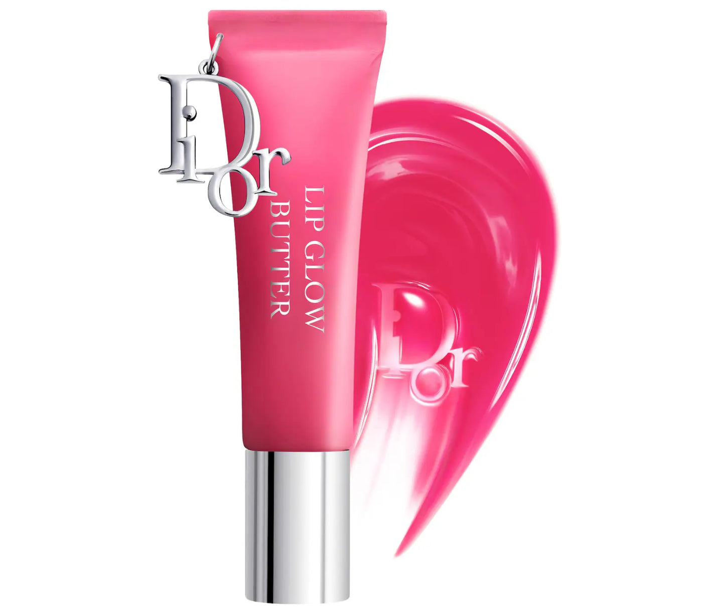 DIOR 
Lip Glow Butter Hydrating Gloss Balm.              Color: 105 Lychee - luminous fuchsia
Size 0.34 oz/10 mL