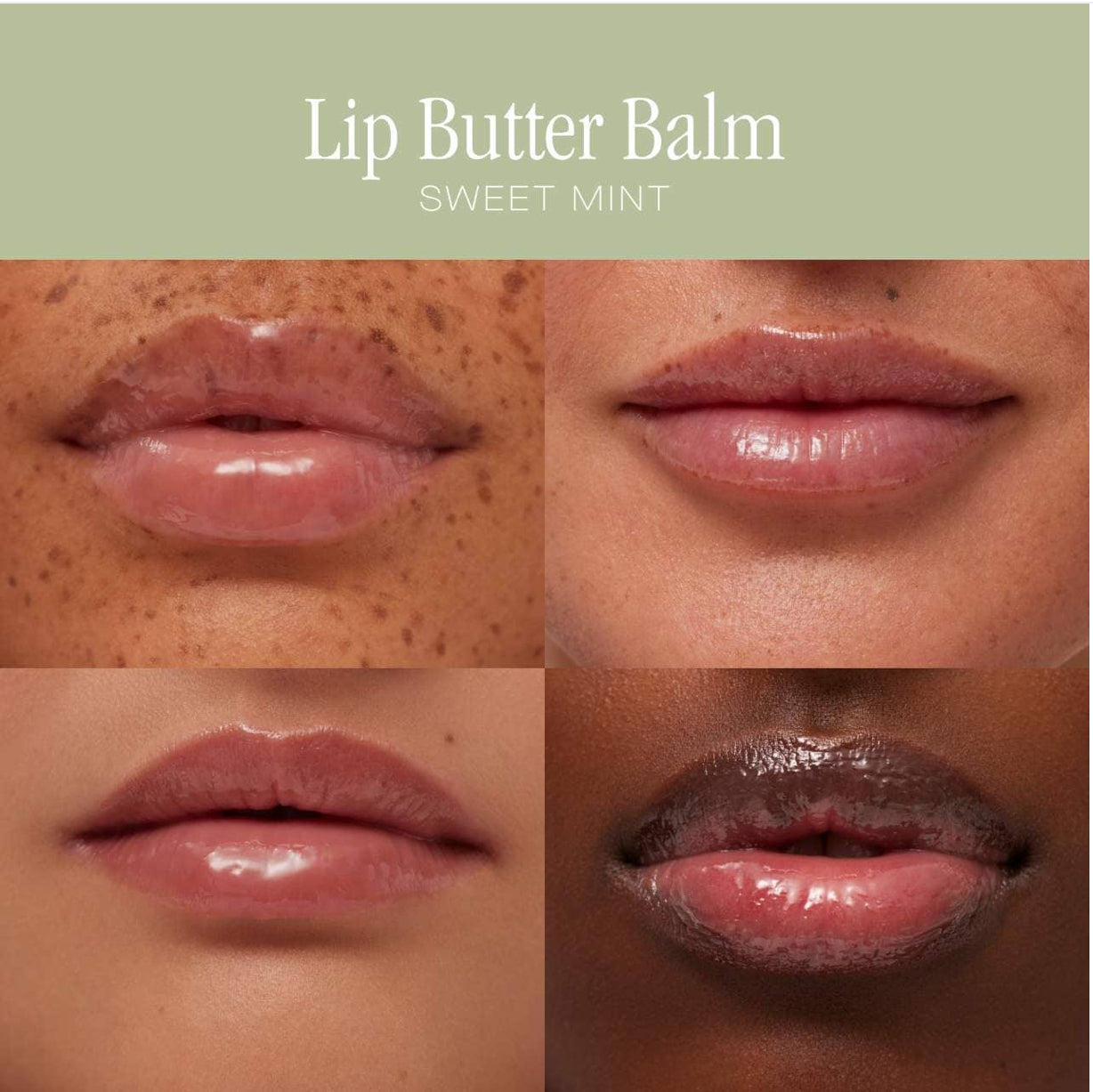 Summer Fridays 
Lip Butter Balm Treatment for Hydration + Nourishing Shine.                                                  Color: Sweet Mint - sheer clear
Size 0.5 oz / 15 g