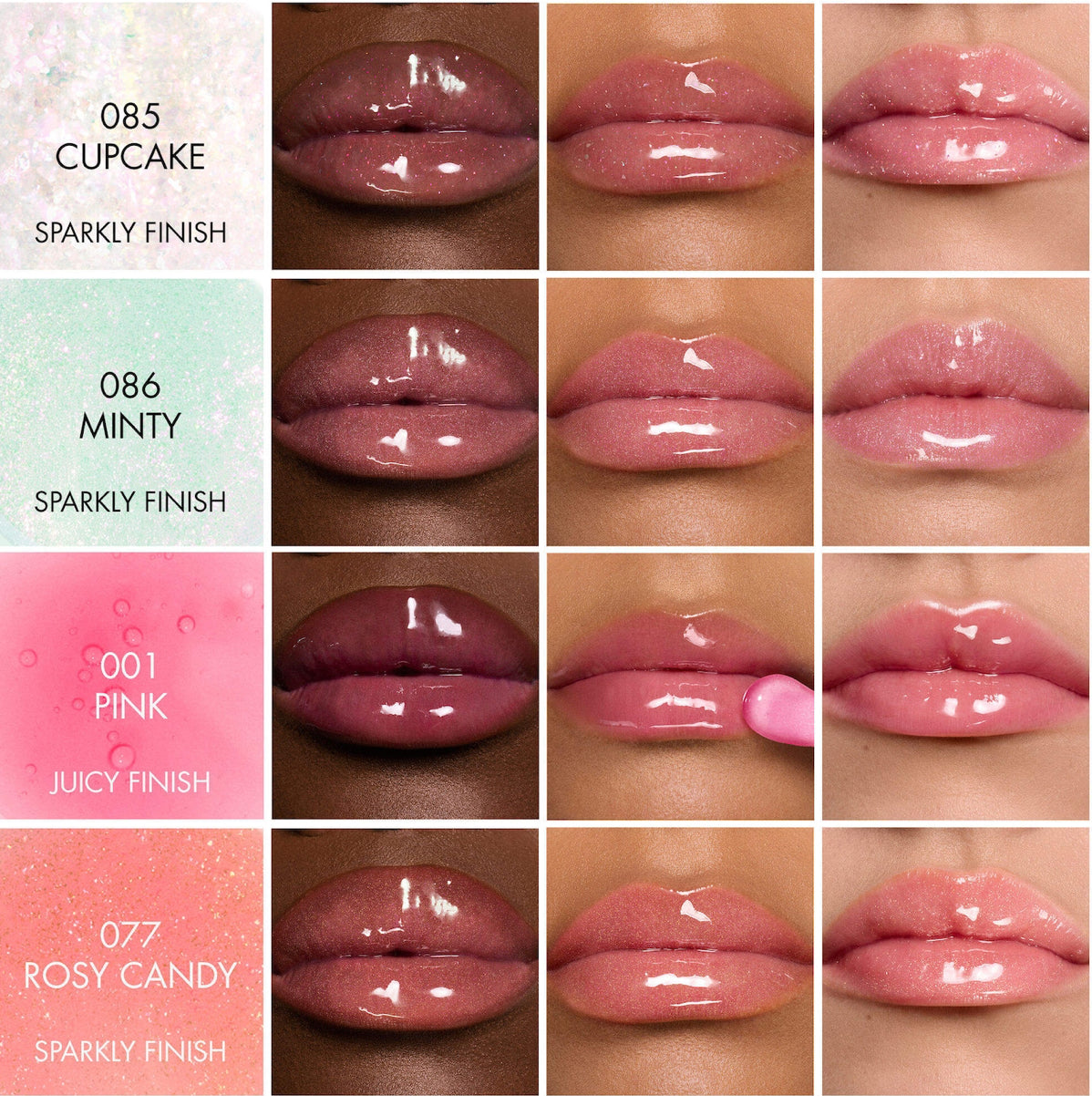 DIOR 
Lip Glow Oil Hydrating High-Shine Gloss.        Color: 086 Minty - Sparkly Finish
Size 0.2 oz/6 mL