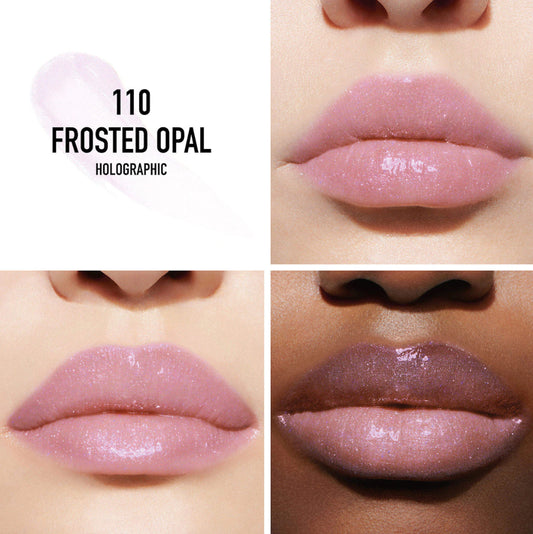 DIOR 
Dior Addict Lip Maximizer Plumping Gloss.       Color: 110 Frosted Opal - a transparent lilac shade with pearlescent blue                (LIMITED EDITION)
Size 0.2 oz/6 mL
