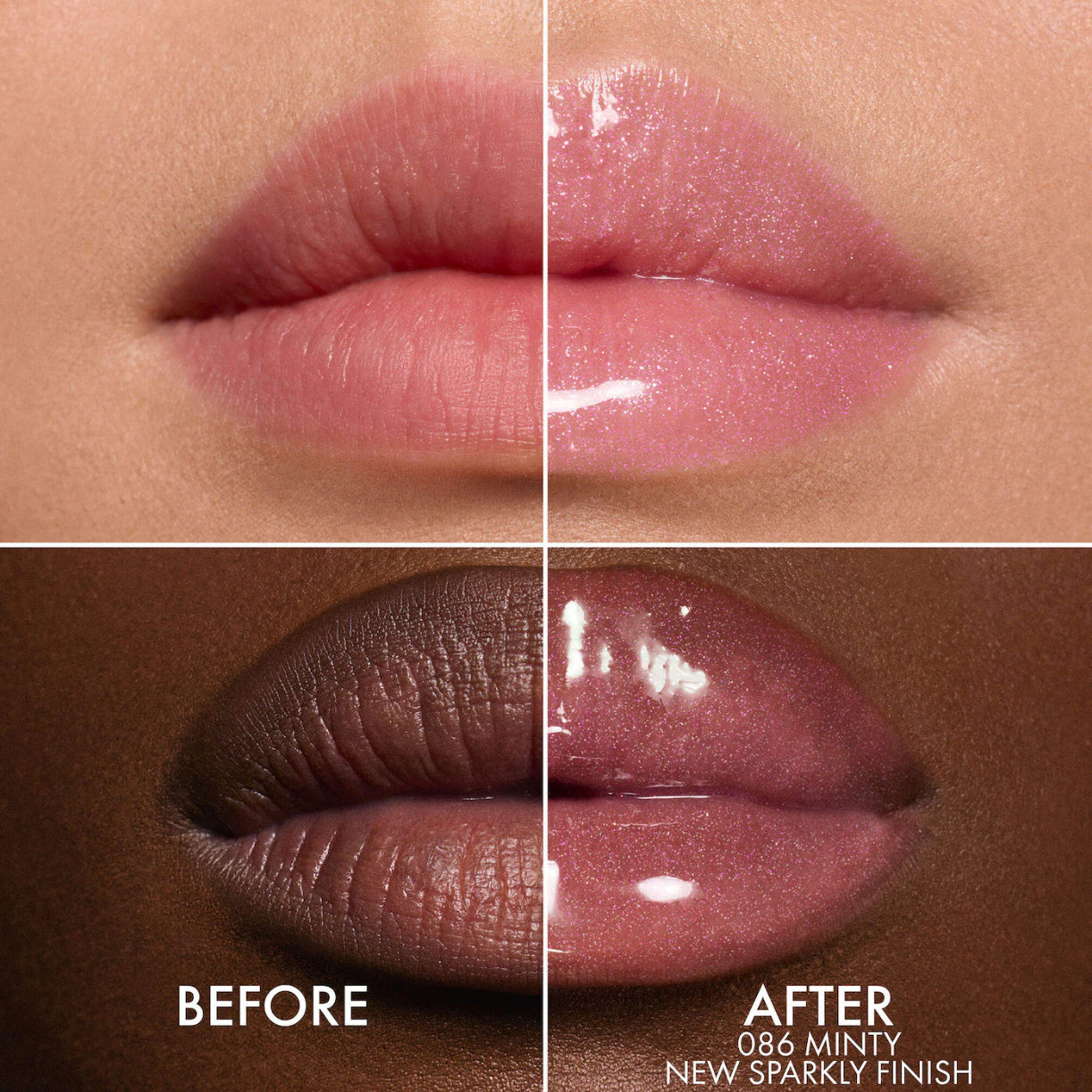 DIOR 
Lip Glow Oil Hydrating High-Shine Gloss.        Color: 086 Minty - Sparkly Finish
Size 0.2 oz/6 mL