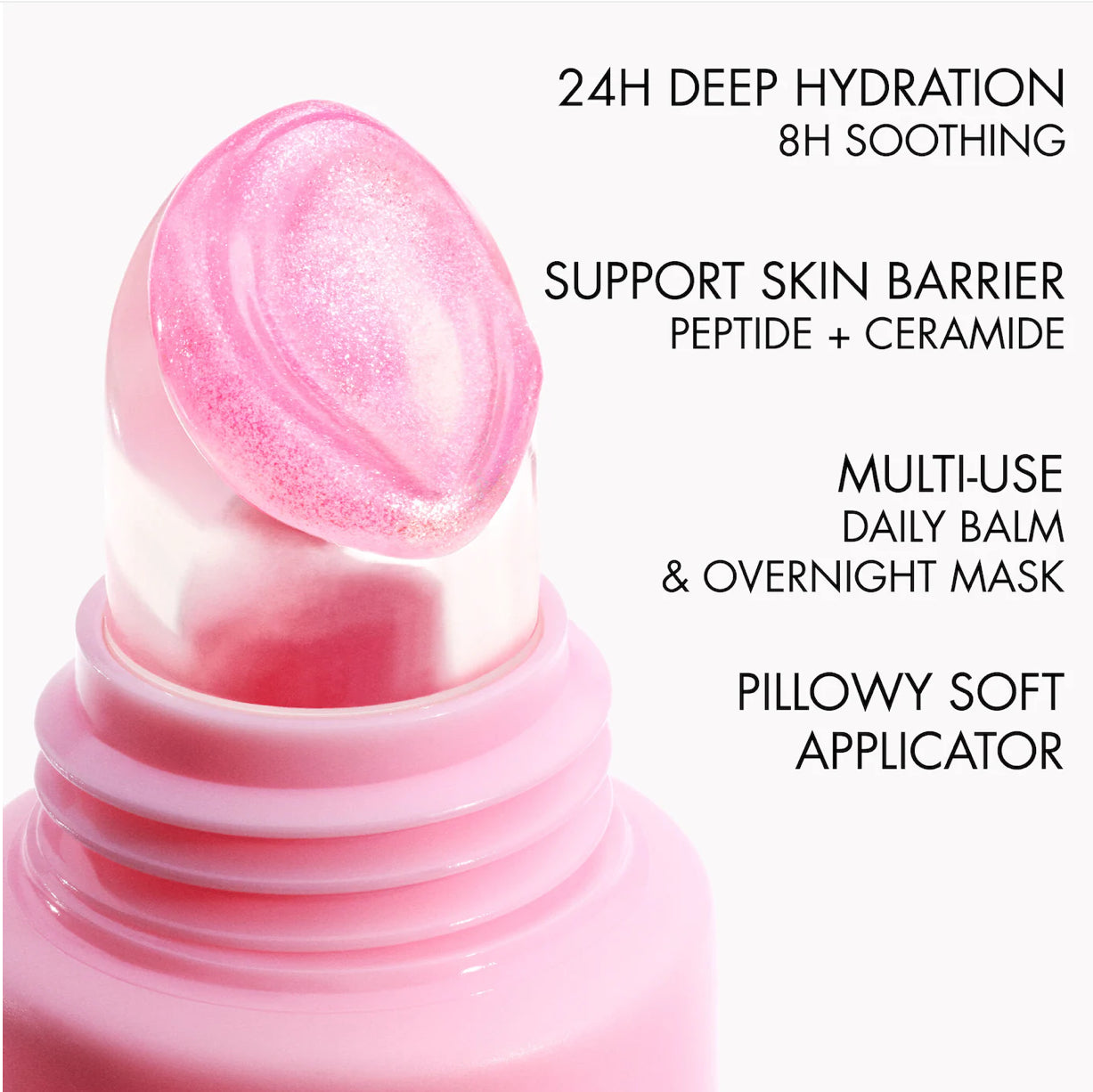 DIOR 
Lip Glow Butter Hydrating Gloss Balm.             Color: 101 Glazed Pink - cool iridescent pink
Size 0.34 oz/10 mL