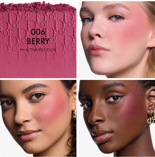 DIOR 
Rosy Glow Powder Blush.                                   Color: 006 Berry - a deep plum
Size 0.2 oz/4.5 g
