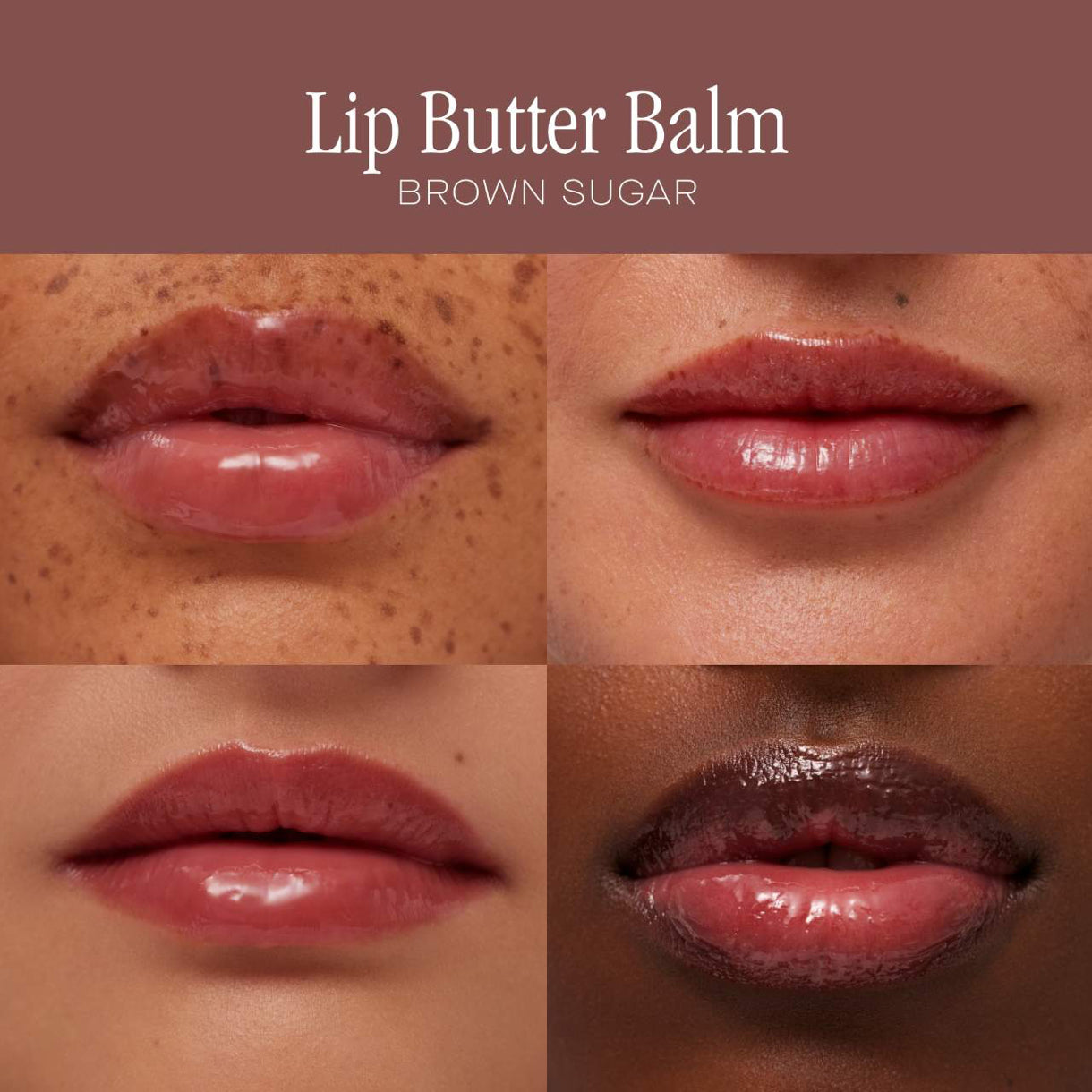 Summer Fridays 
Lip Butter Balm Treatment for Hydration + Nourishing Shine.                                                Color: Brown Sugar - sheer nude.