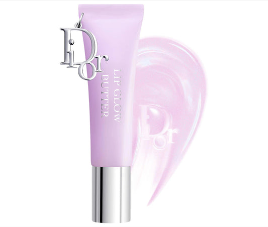 DIOR 
Lip Glow Butter Hydrating Gloss Balm.              Color: 102 Glazed Lavender - pearly lilac
Size 0.34 oz/10 mL