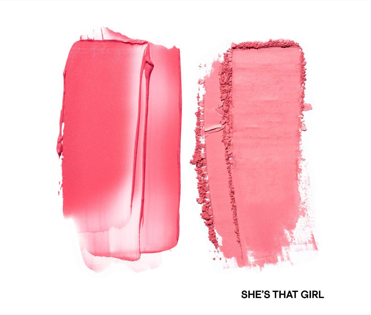 PATRICK TA 
Major Headlines Double-Take Crème & Powder Blush Duo.                                             Color: She's That Girl - soft pink
Size 0.17 oz crème and 0.17 oz powder/5 g crème and 5 g powder