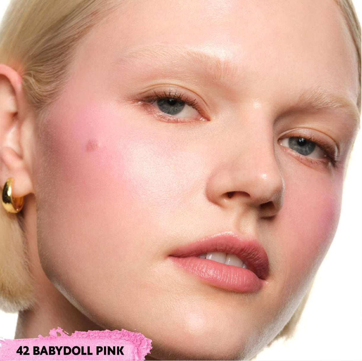 Yves Saint Laurent 
Make Me Blush 24H Buildable Powder Blush.       Color: 42 Babydoll Pink - cool baby pink satin
Size 0.17 oz / 5 g