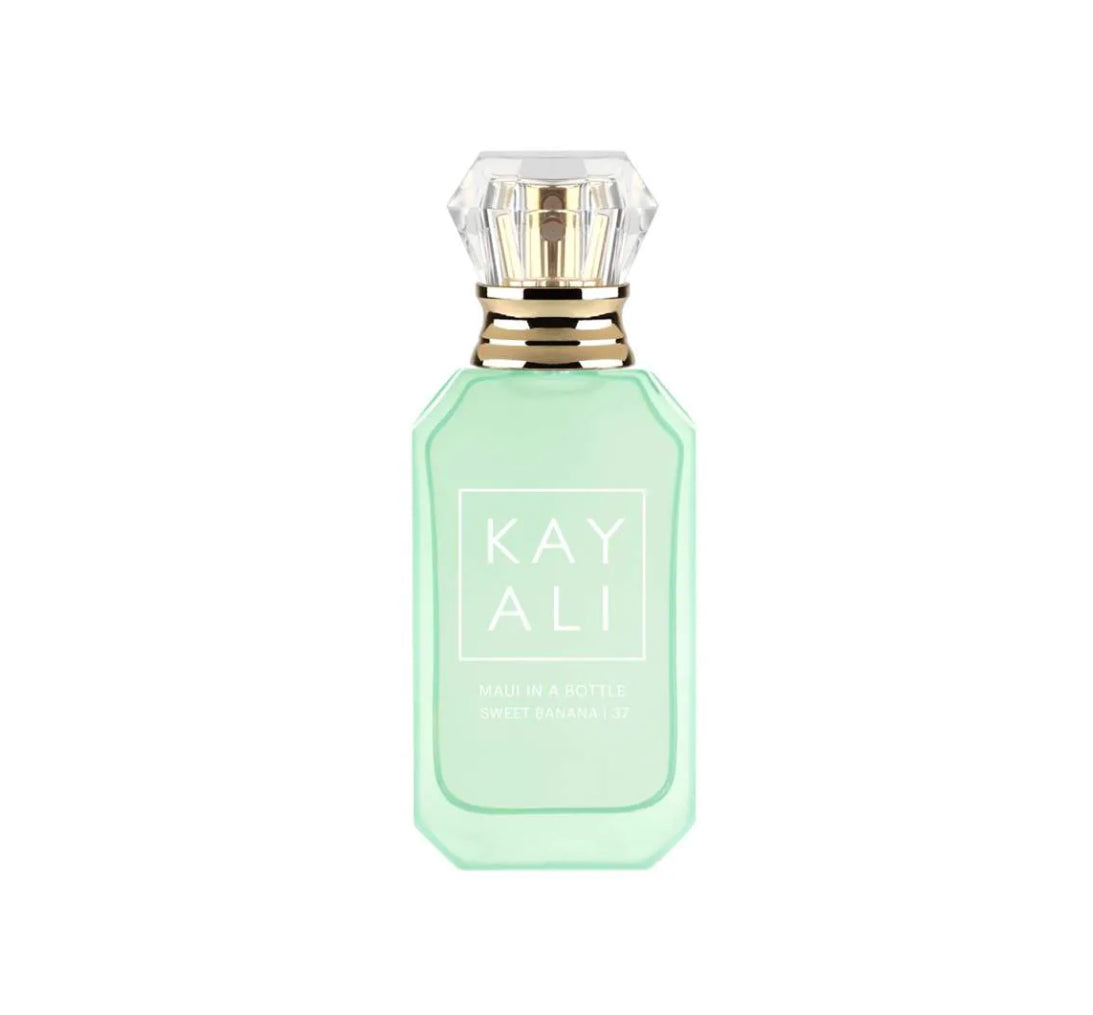 KAYALI 
Mini MAUI IN A BOTTLE SWEET BANANA | 37 Eau de Parfum.                                               Size: 0.33 FL OZ/10 ML eau de parfum spray
  Mini size